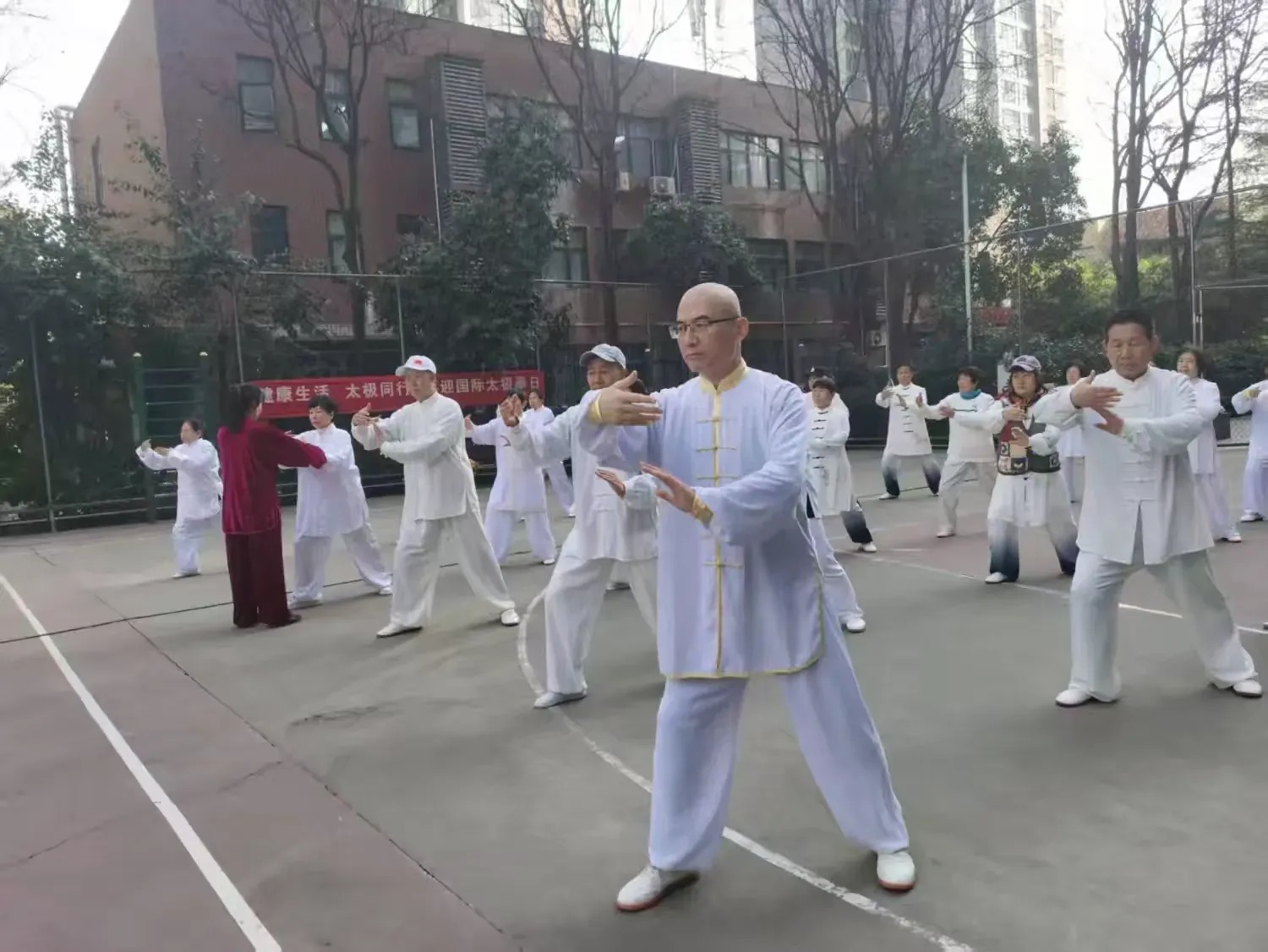 健康生活，太极同行｜高山流水社区 科普大学太极队喜迎国际太极拳日
